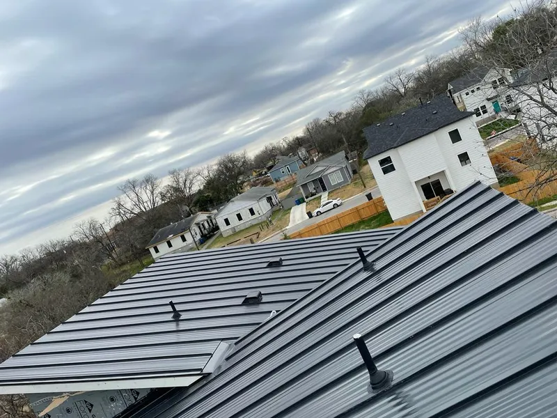 Standing seam metal roof panels with vents for Skylight Repair in Sun Village